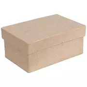 Square Paper Mache Boxes with Lids - Package of 4 Boxes 