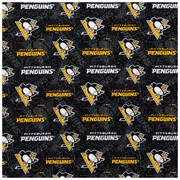 NHL Pittsburgh Penguins Allover Cotton Fabric