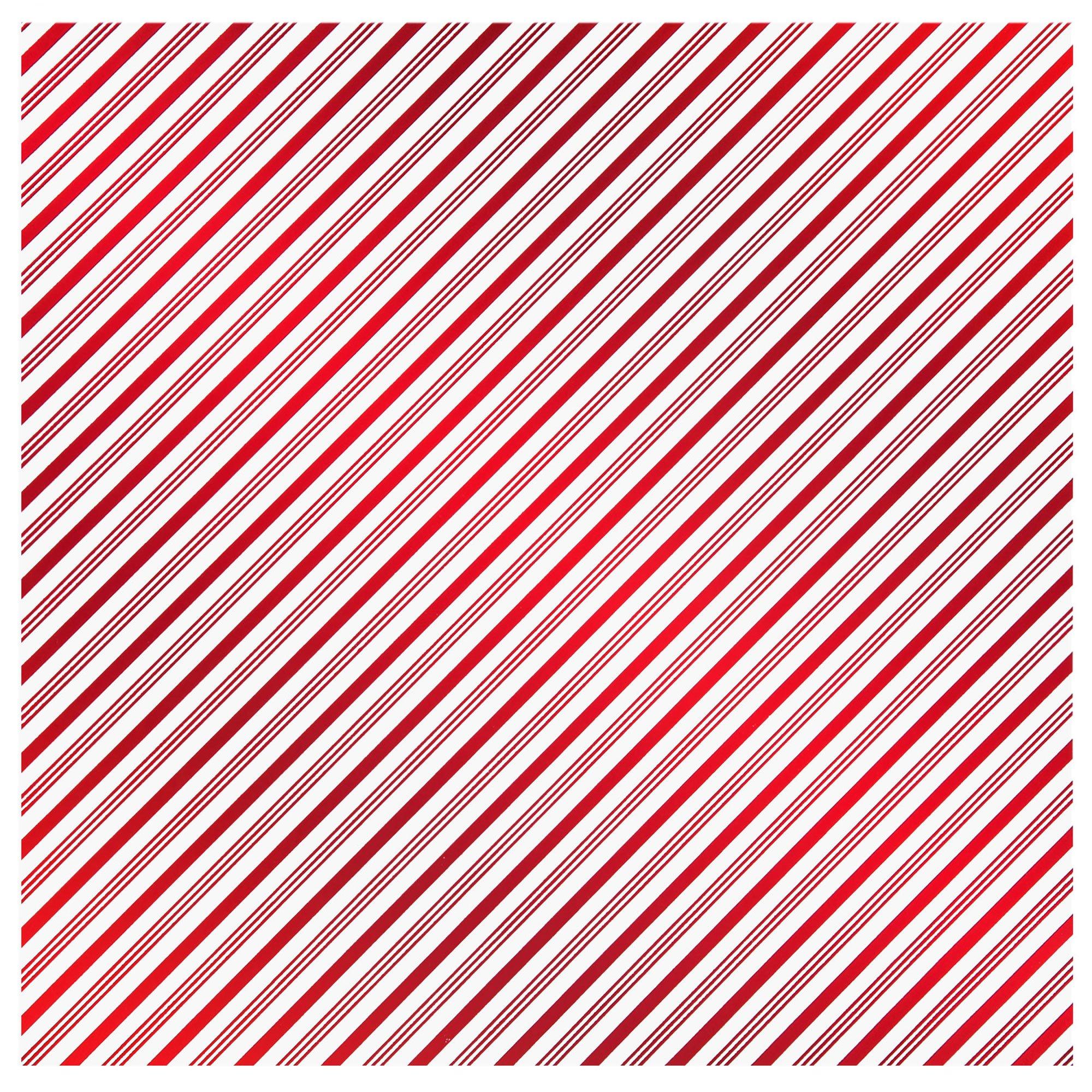 Candy Cane Striped Scrapbook Paper - 8 1/2 x 11, Hobby Lobby