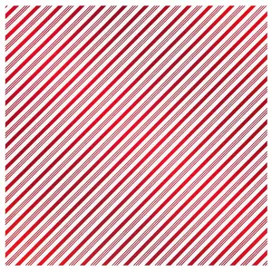 Candy Cane Striped Foil Scrapbook Paper - 12" x 12"