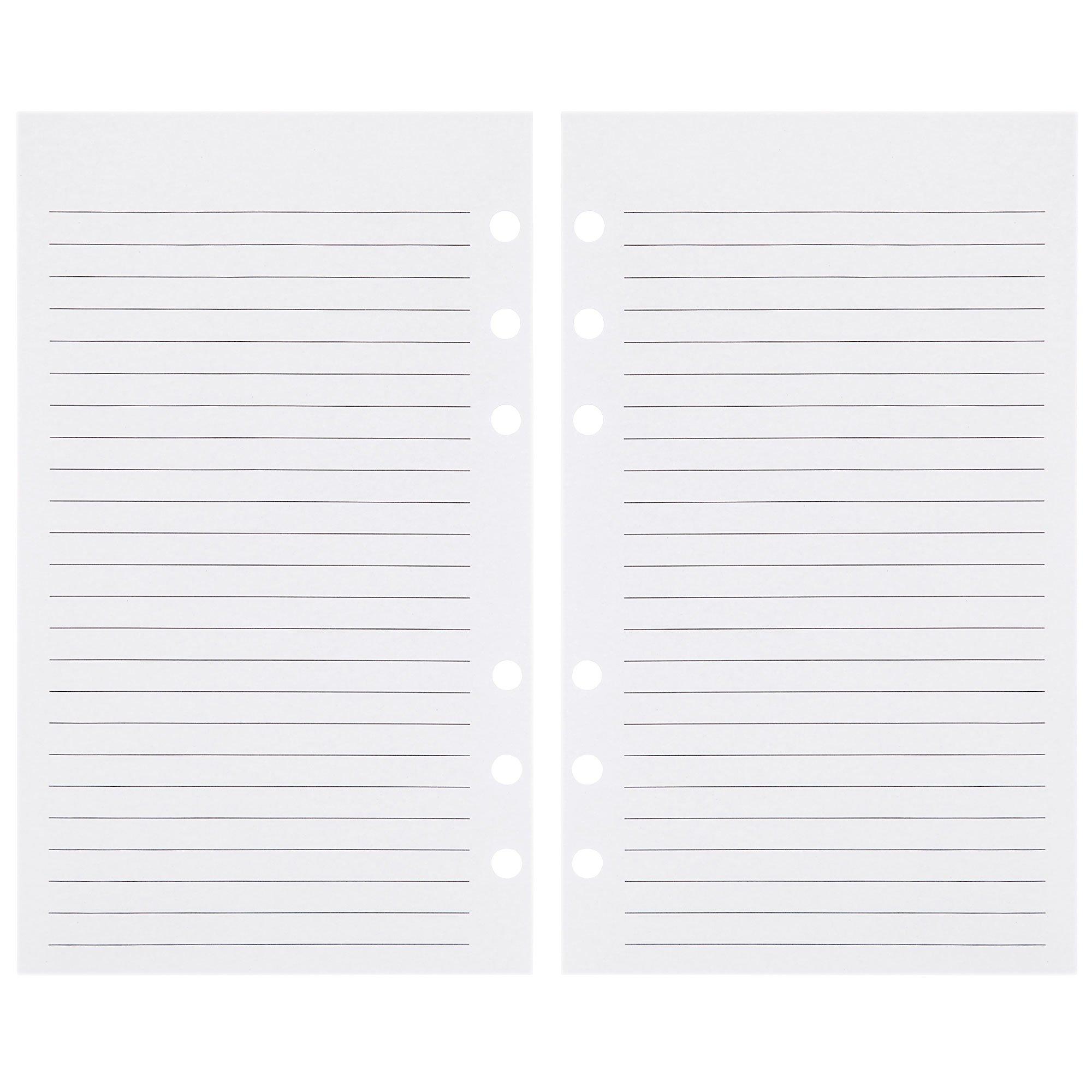 Personal Sized Lined Paper Planner Refill Personal Size Note Paper Punched  Notepaper Planner Refill for Medium Kikki K or Filofax 