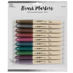 Brea Reese Dual-Tip Brush Markers, Pastel, Pack Of 6 Markers