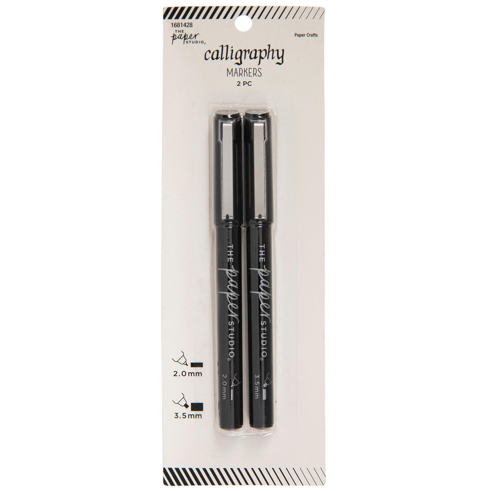 Black Master's Touch Calligraphy Markers - 2 Piece Set