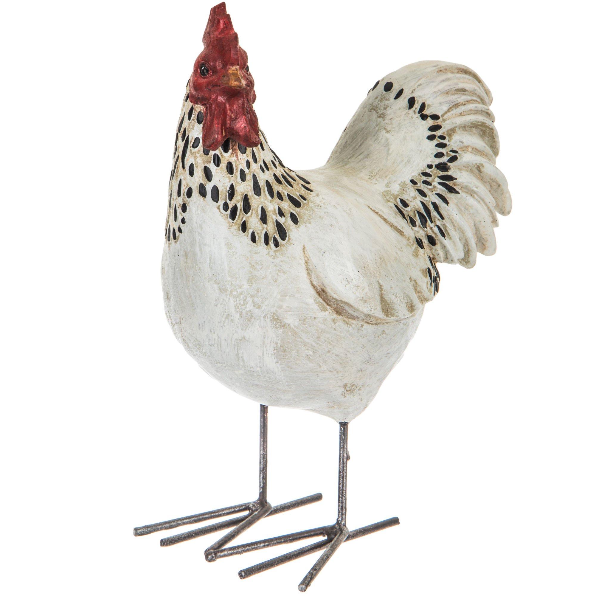 Spotted Neck Rooster With Metal Feet Hobby Lobby 168146