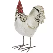 Spotted Neck Rooster With Metal Feet
