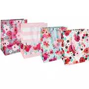 Floral & Striped Gift Bags