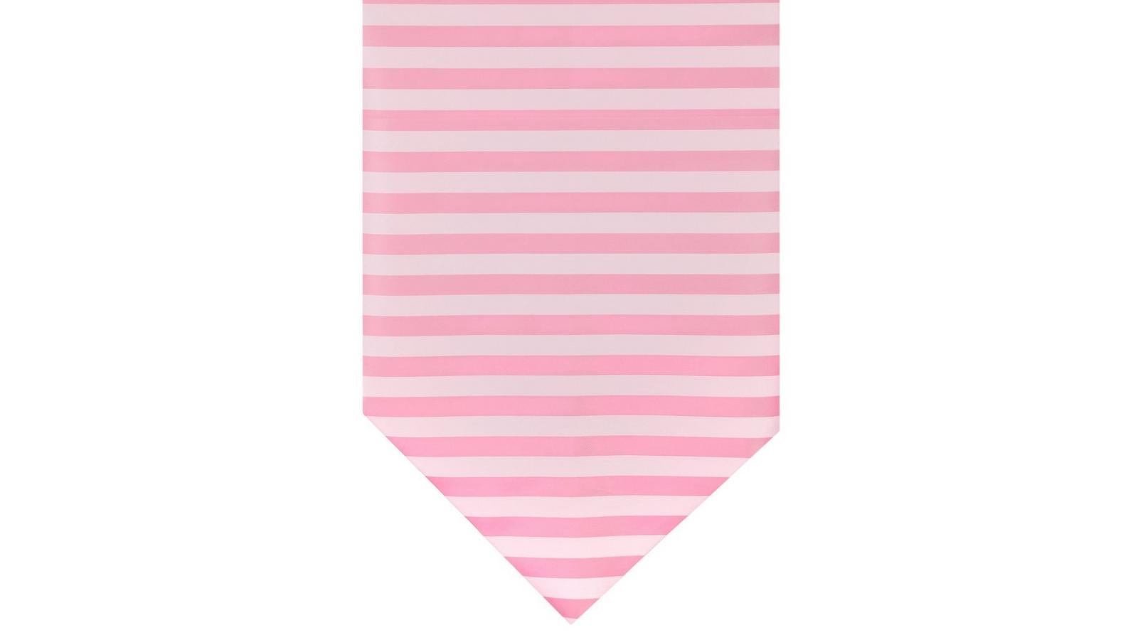 Soft Pink Striped Table Runner