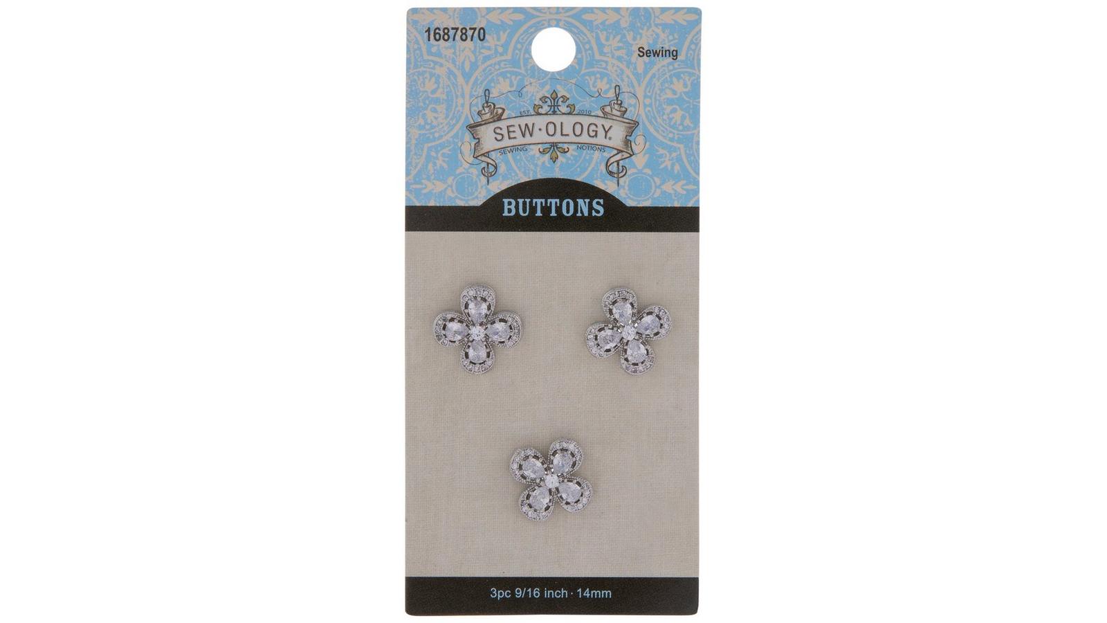 LES SIX / Flower Button Bracelet Silver