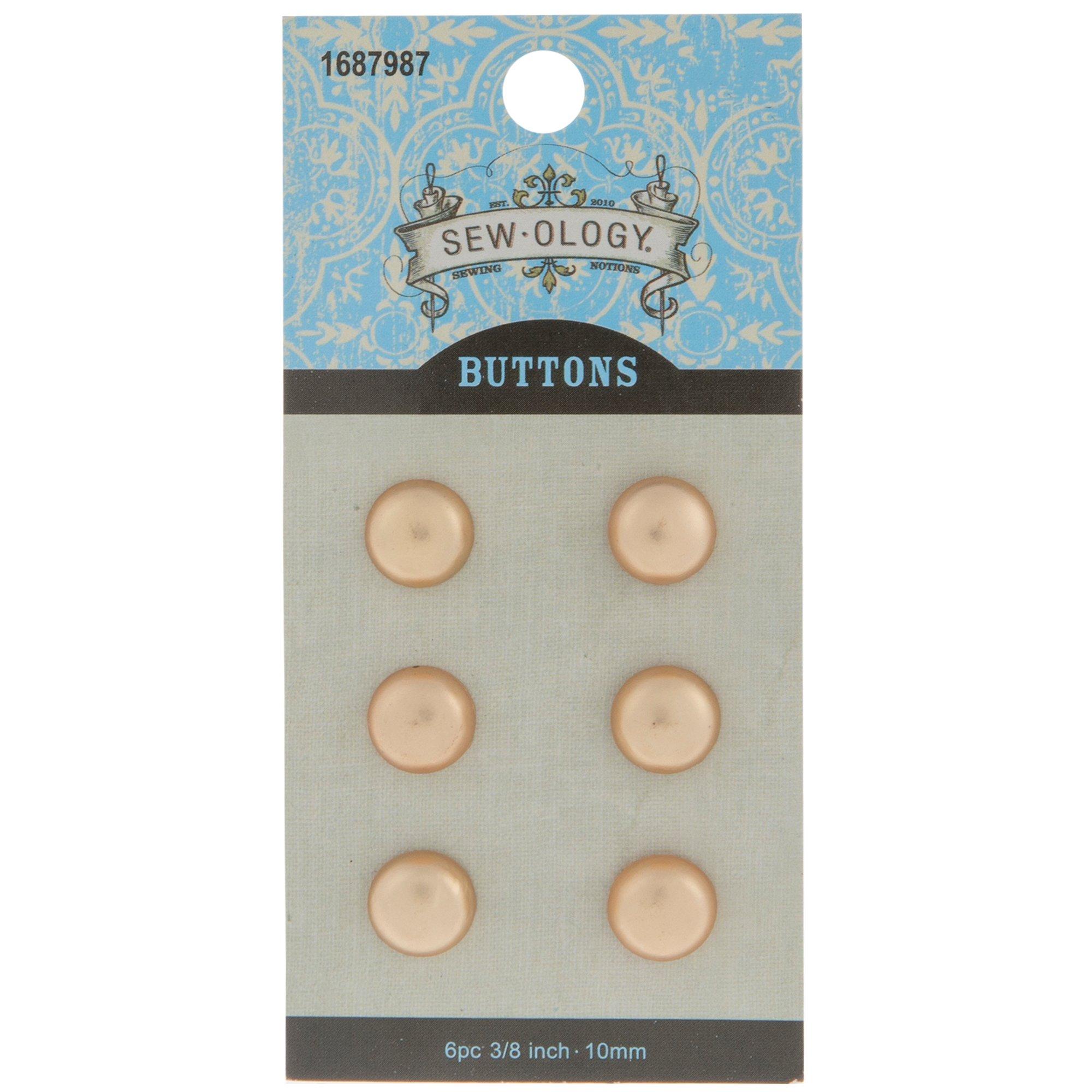 Dome Metal Shank Buttons - 10mm