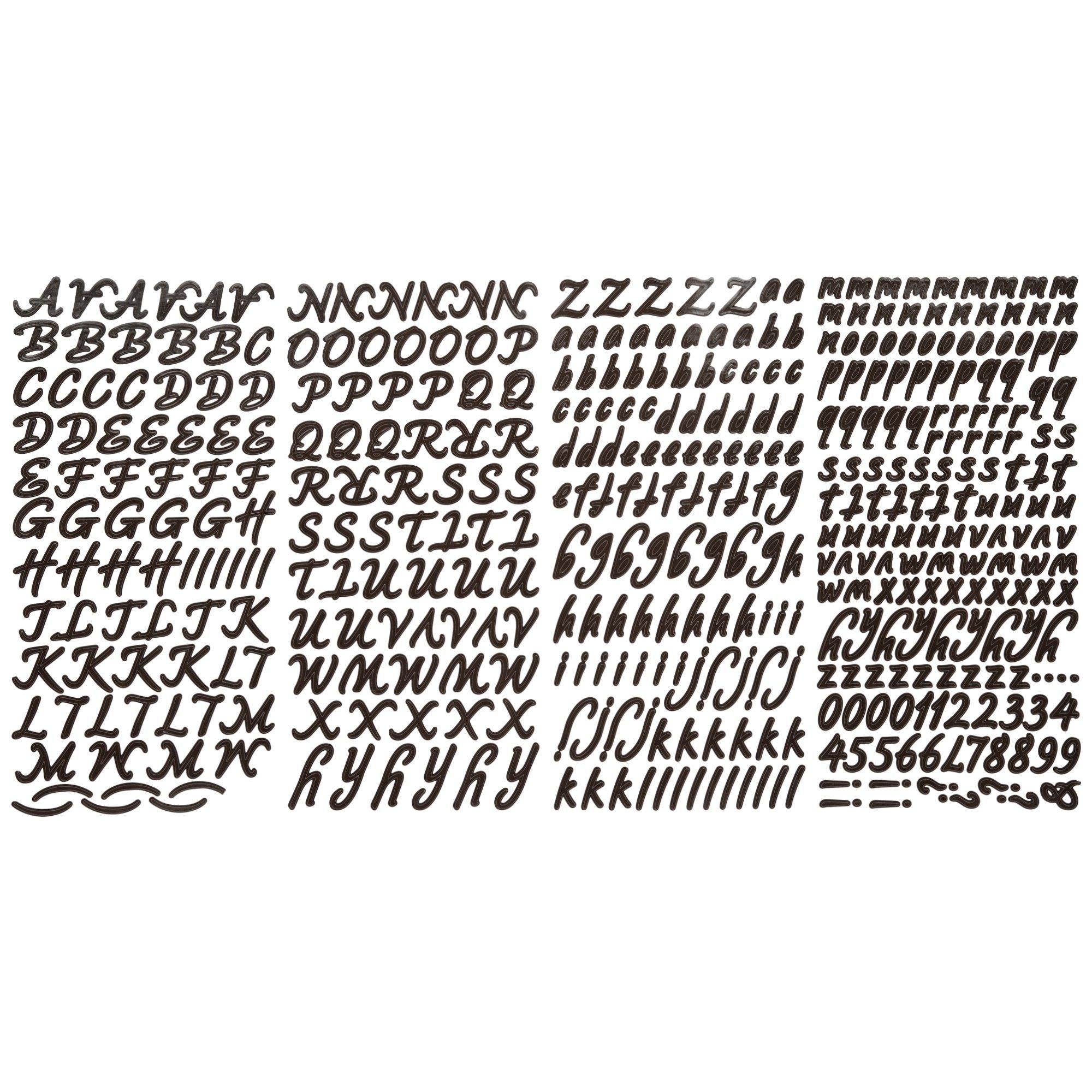 Script Alphabet Stickers, Hobby Lobby