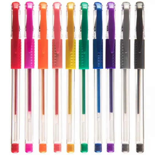 Win Glitter Pens, Multi Colour Pens Set of 10 Pcs Pack
