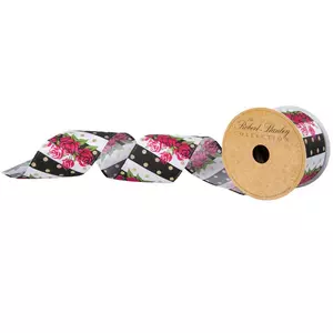 Wired Burlap Ribbon With Pink Sequin Edge, Pink Wired Ribbon for Valentine  Wreaths and Crafts, Pink Designer Ribbon 4 X 10 YARD ROLL 