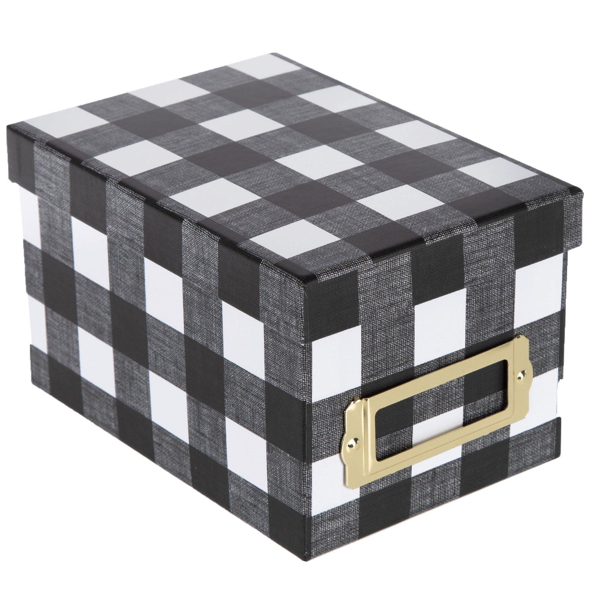 Black & White Ornate Tile Storage Box, Hobby Lobby