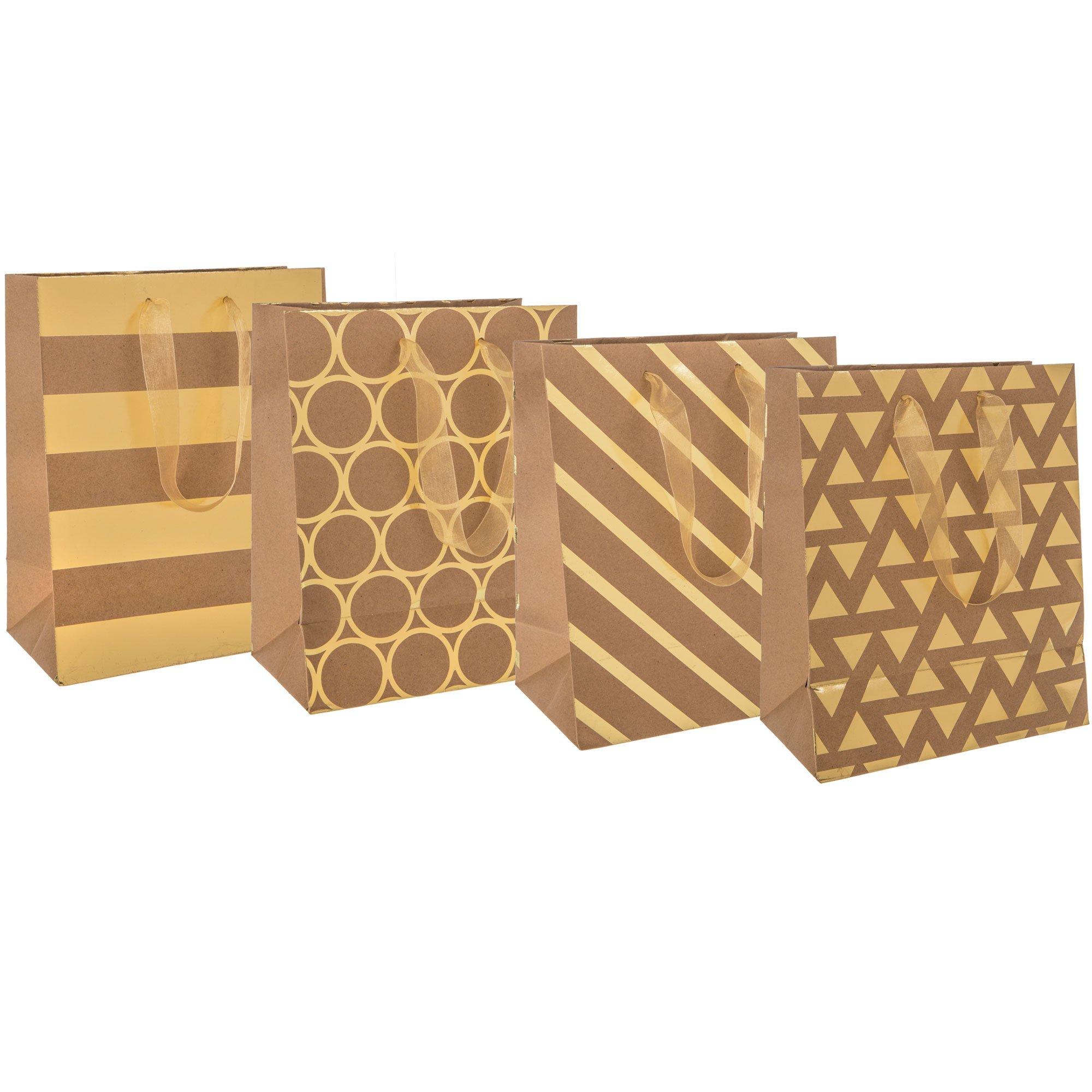 Kraft & Gold Foil Gift Bags Hobby Lobby 1691955