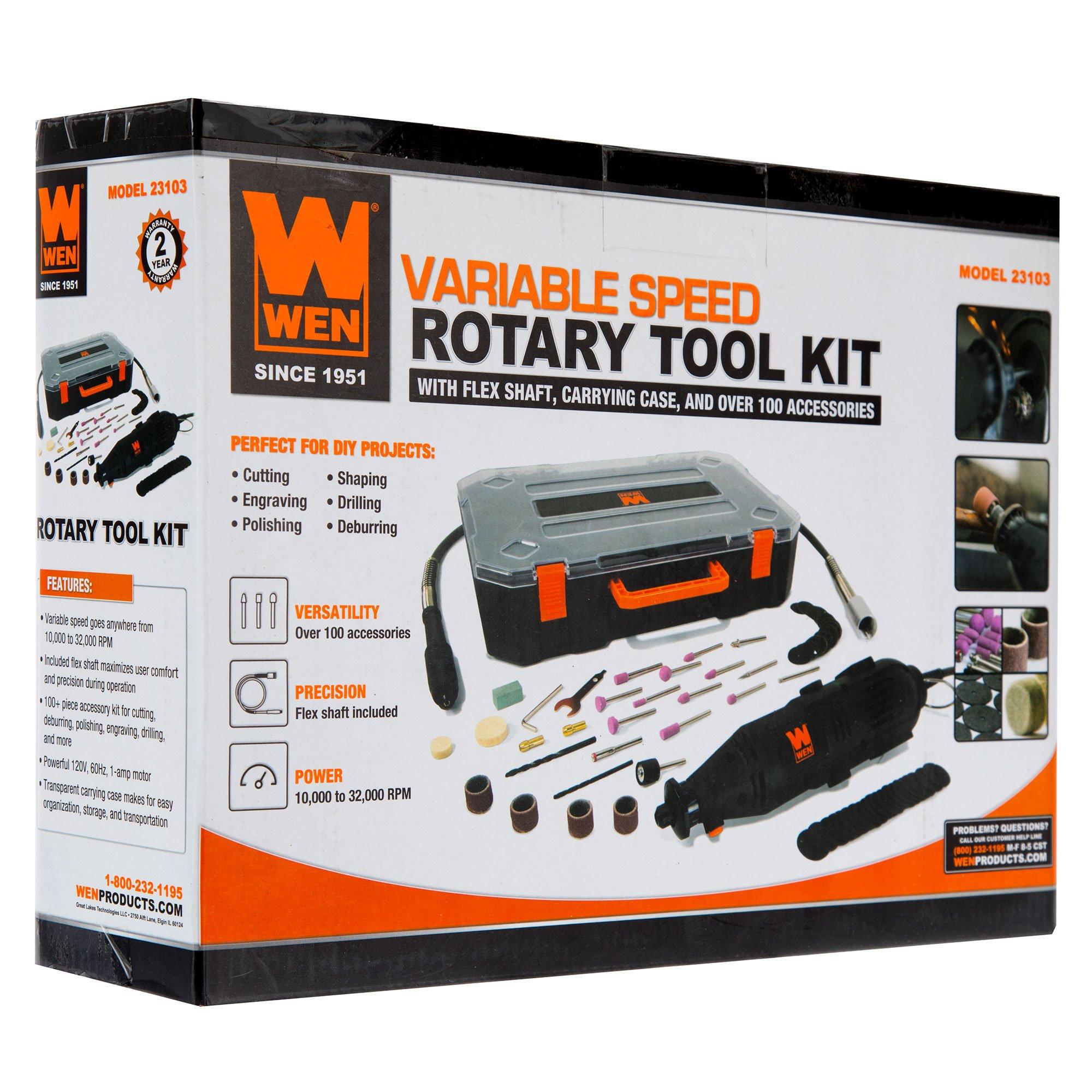 0.6 Amp Variable Speed Precision Crafting Rotary Tool Kit, 36 Piece
