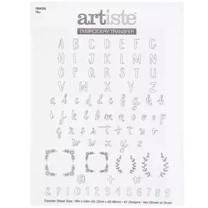 Alphabet Embroidery Transfer Pattern