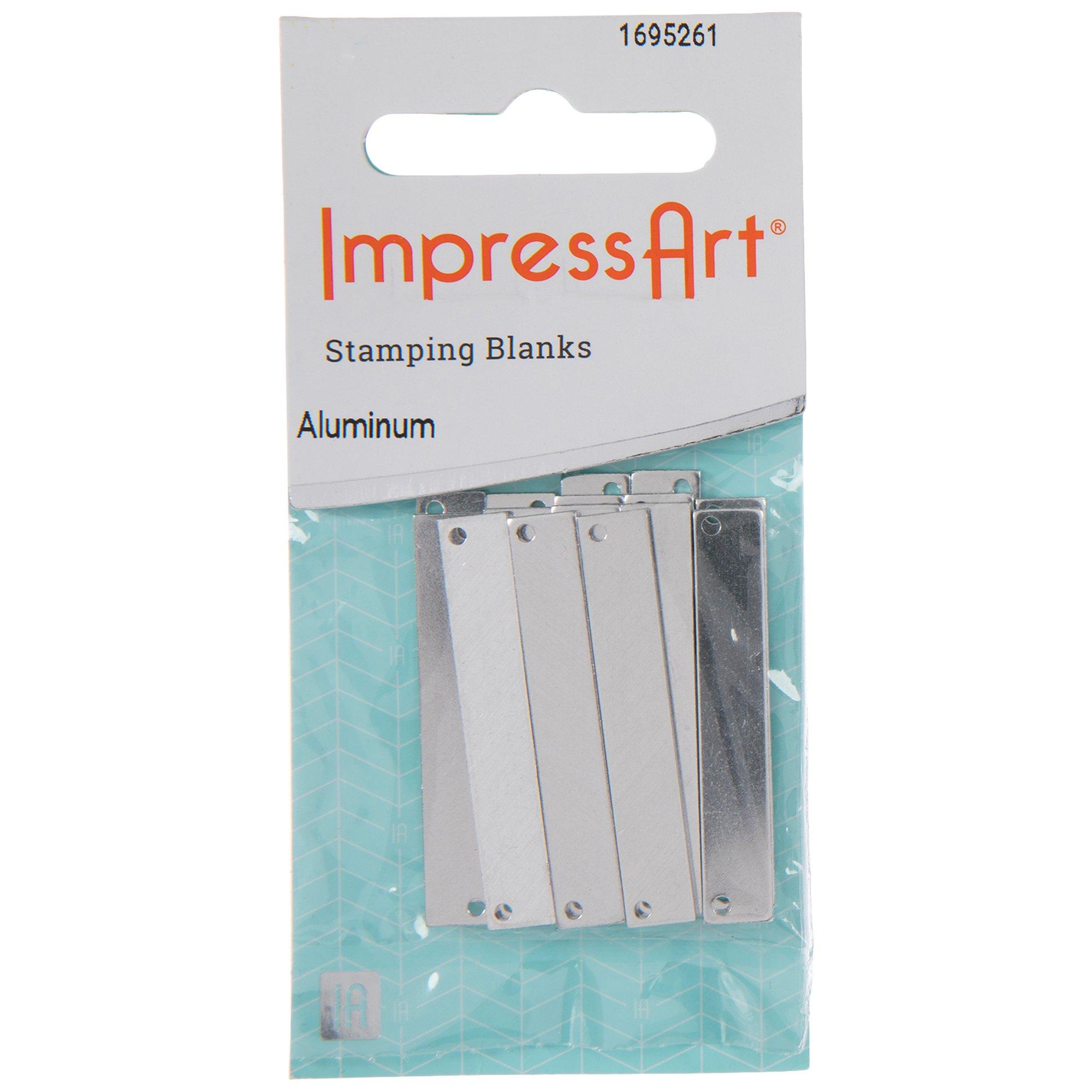 ImpressArt - Premium Metal Stamping Rectangle Blanks for Metal Stamping and  Jewelry Making (24 Pack) (11/16 x 1 1/4 Rectangle w/Hole, Aluminum) -  Yahoo Shopping
