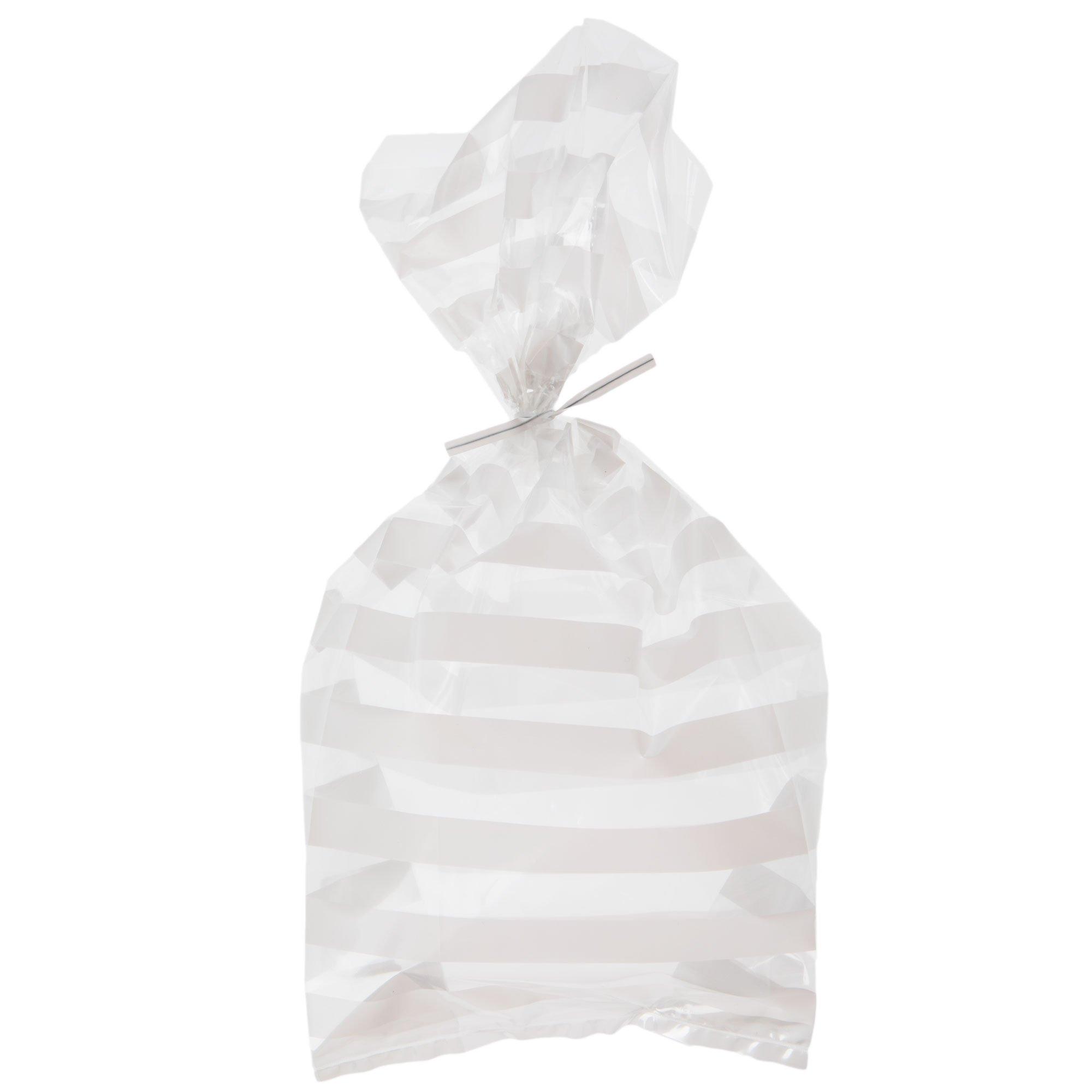 White Striped Cello Treat Bags Hobby Lobby 1698653