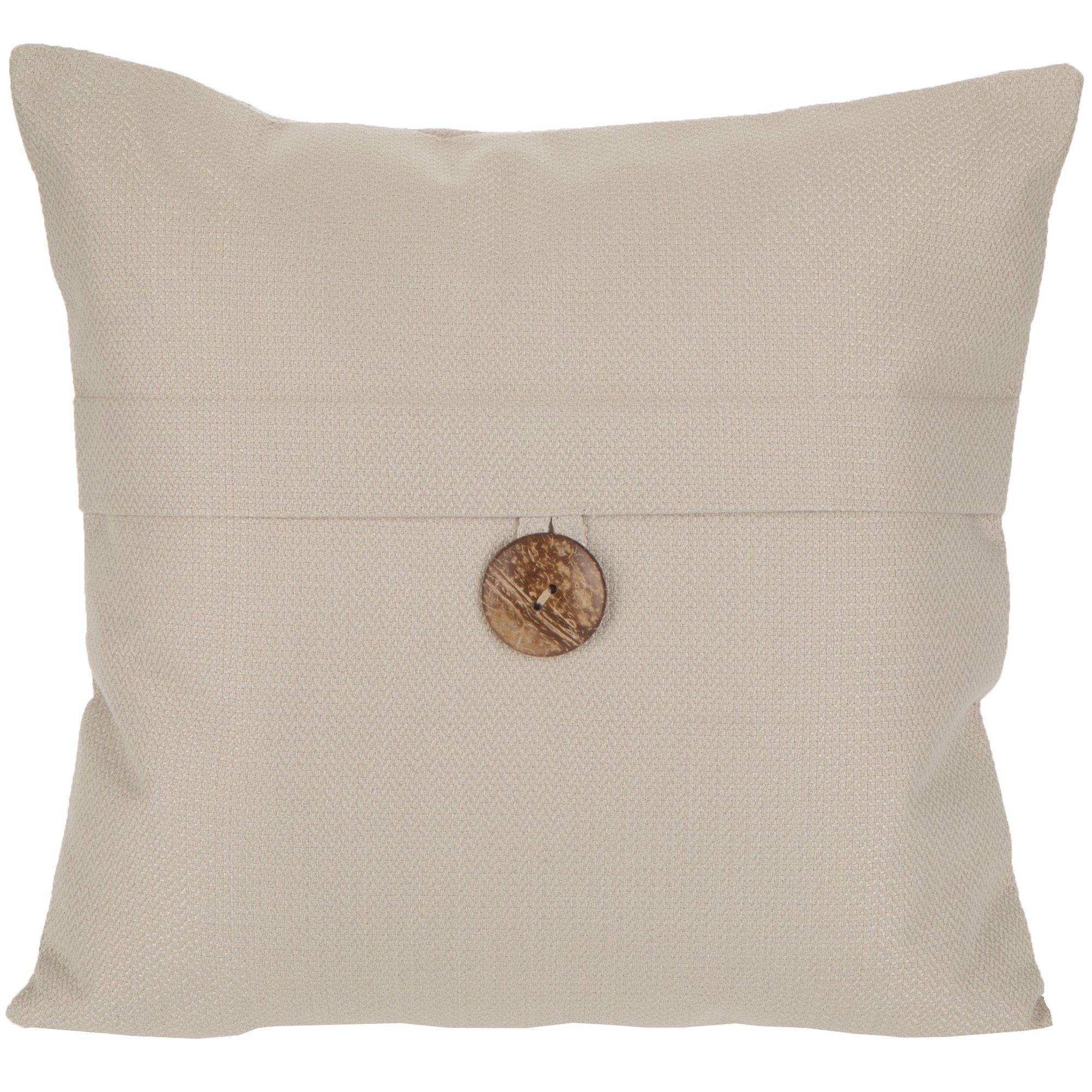 Fog Gray Button Pillow Cover Hobby Lobby 1701143