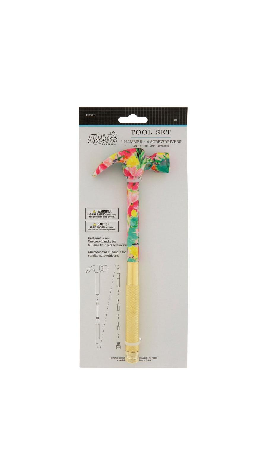 Pink Floral Hammer & Screwdrivers | Hobby Lobby | 1705631