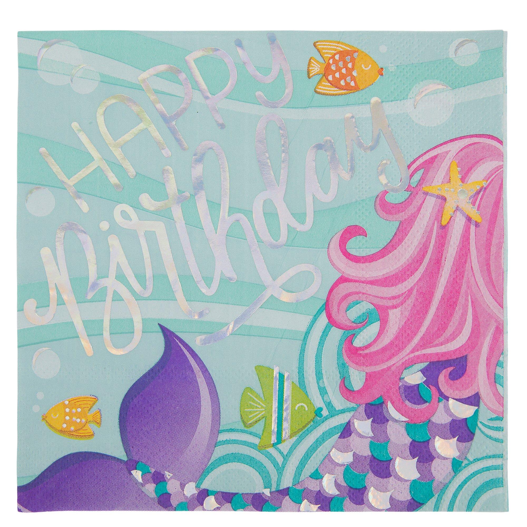 Iridescent Foil Mermaid Napkins Hobby Lobby 1705839