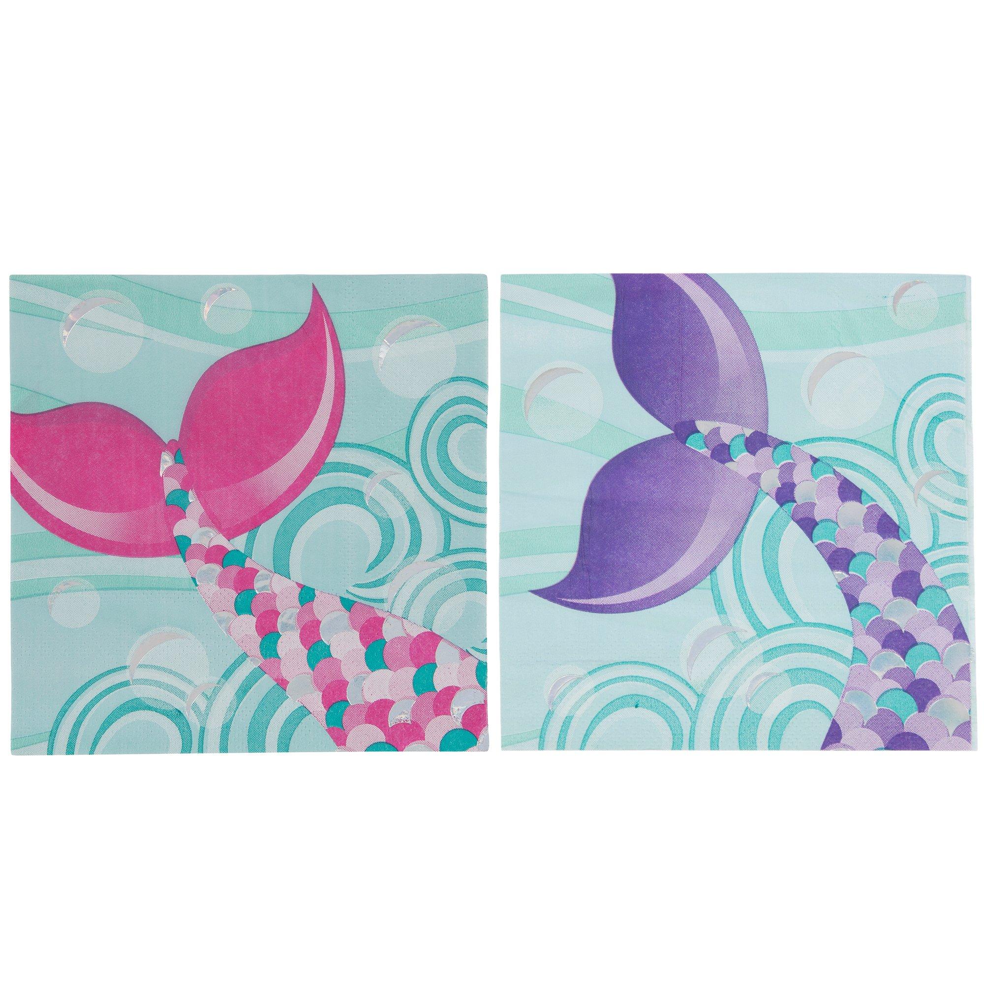 Iridescent Foil Mermaid Napkins Small Hobby Lobby 1705854