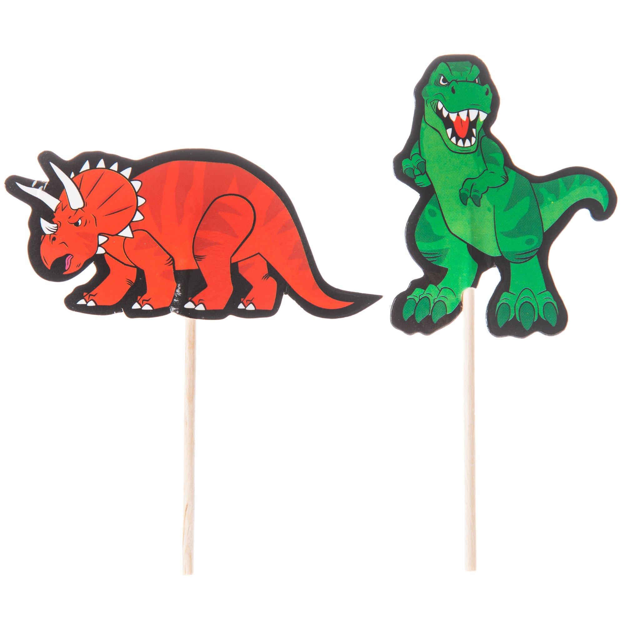 Red & Green Dinosaur Cupcake Toppers Hobby Lobby 1706787