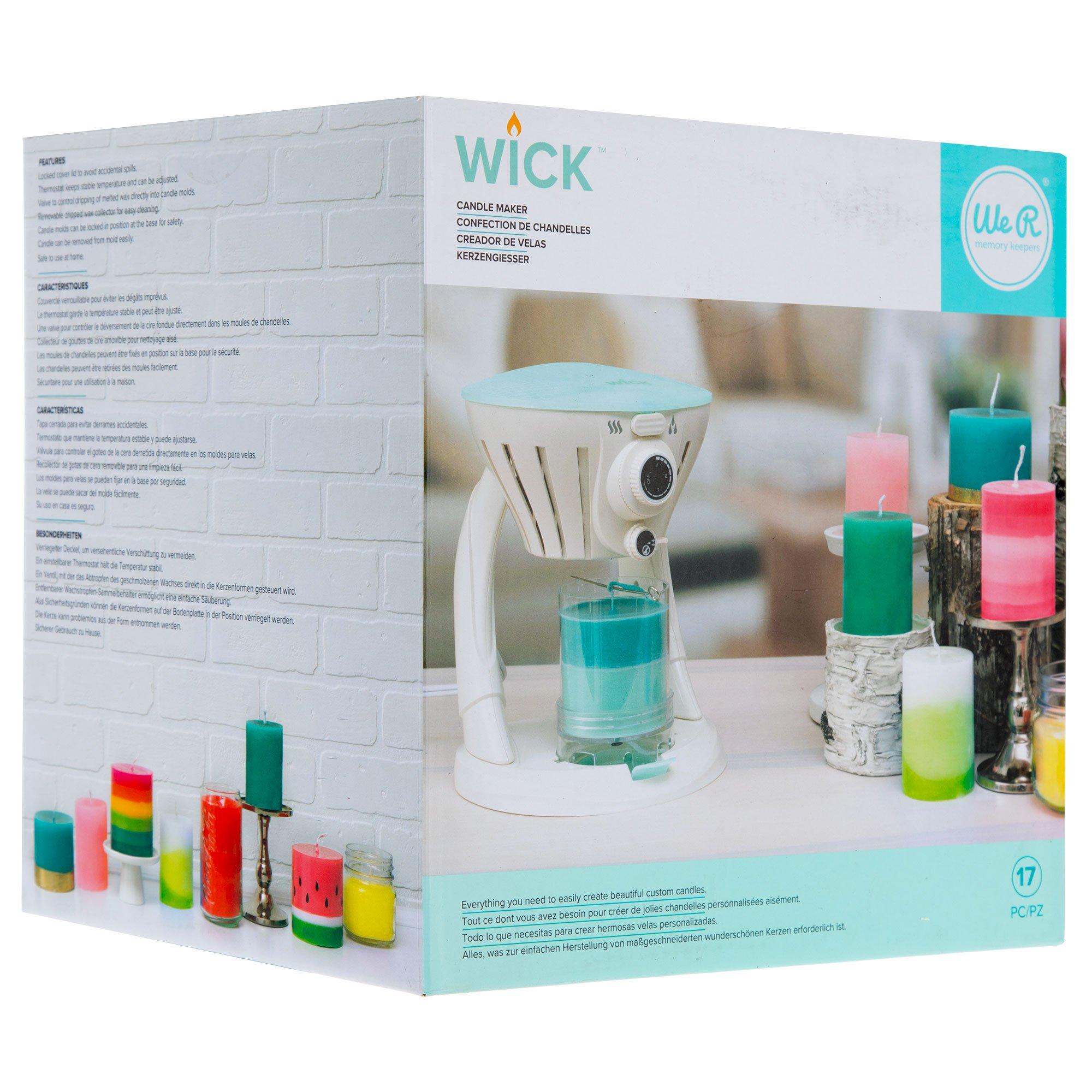 Baker Ross EV948 Kids Candle Making Kit - Pack of 6, Candle Wax and Wicks  for Moulding