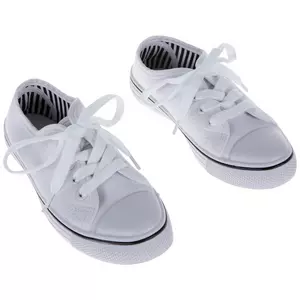 White Canvas Youth Sneakers