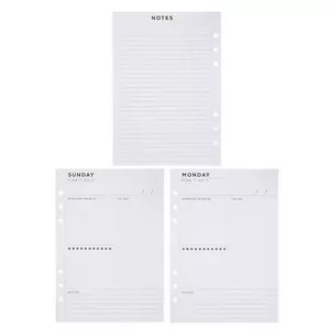 Non-Dated Daily Tasks Planner Inserts