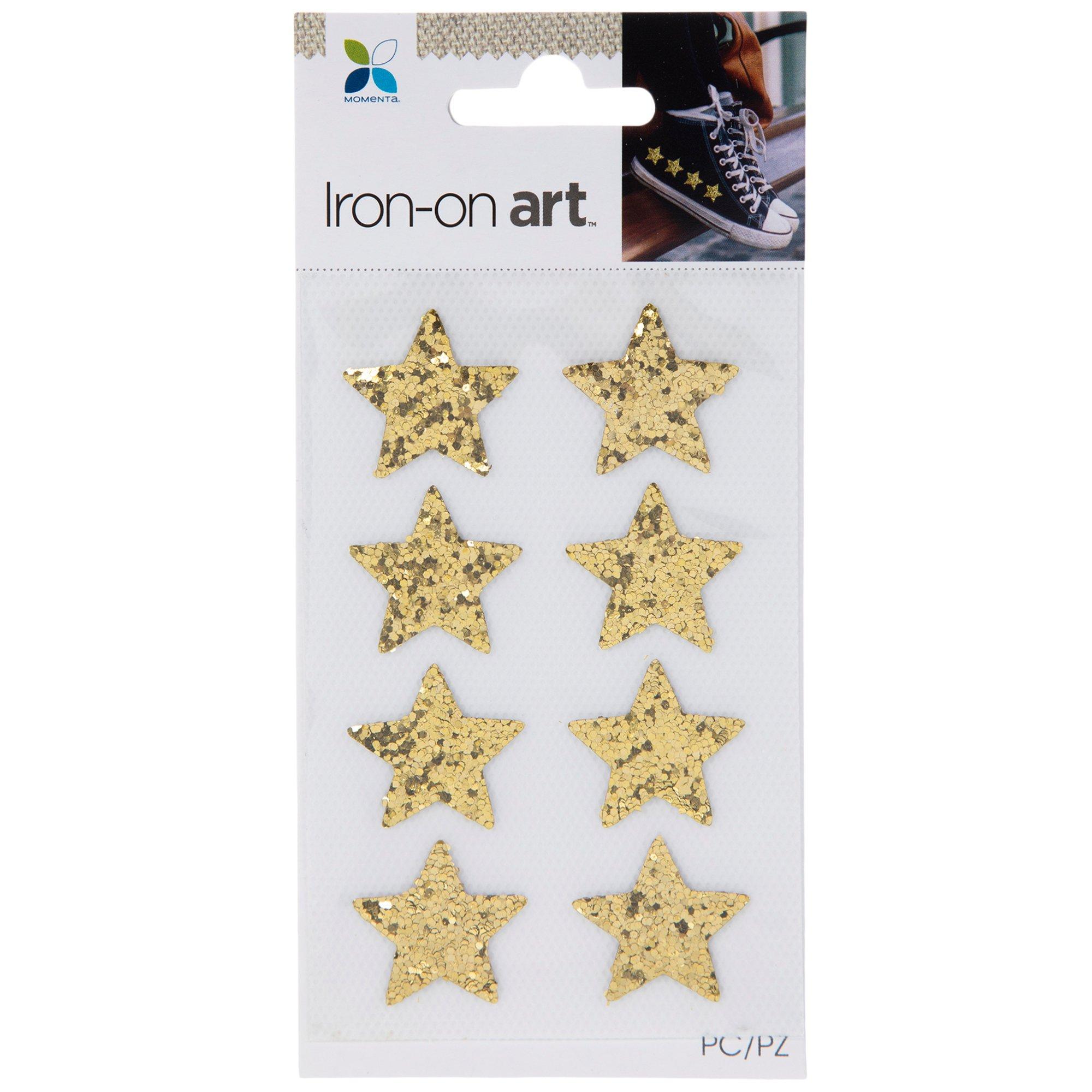 Iron on Glitter Patch - Gold - Dot To Dot Studio