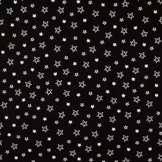Black & White Striped Cotton Calico Fabric, Hobby Lobby