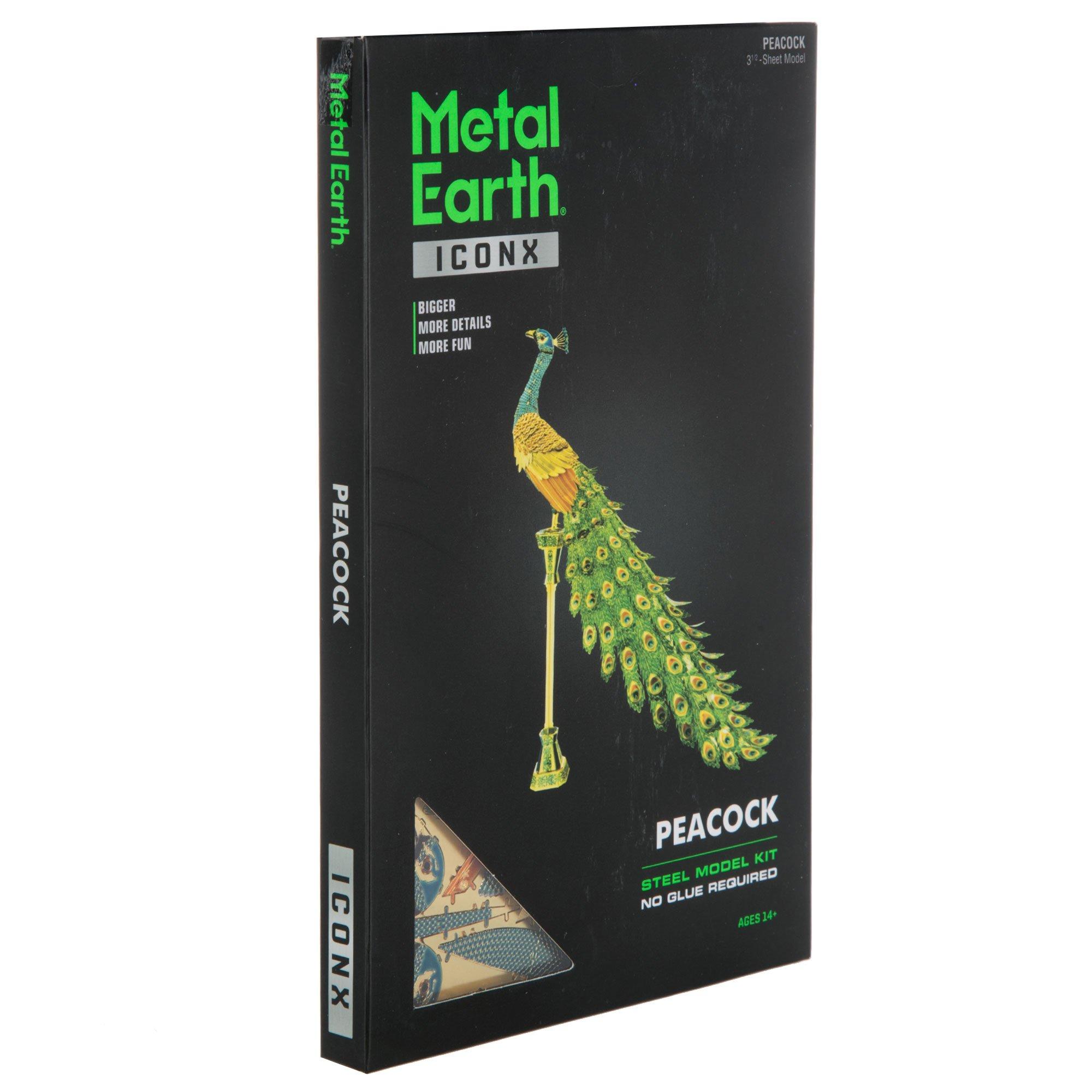 Brinquedo Metal Earth Fascinations Inc Icx112 Peacock - Vila