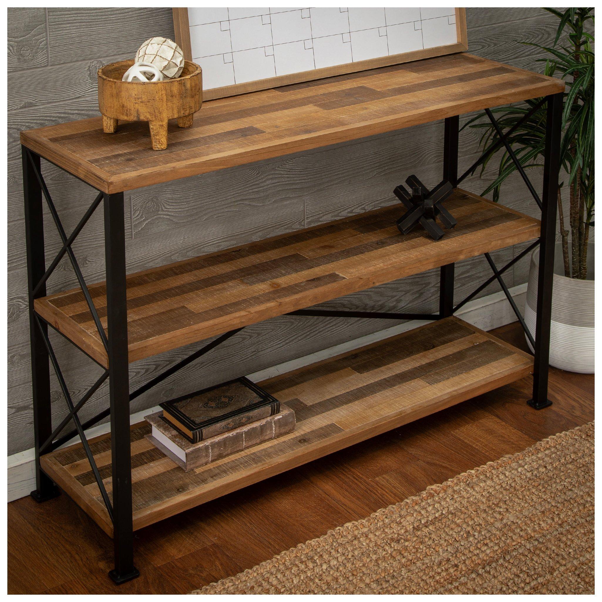 3 Tier Crossbuck Industrial Console Table Hobby Lobby 1719798