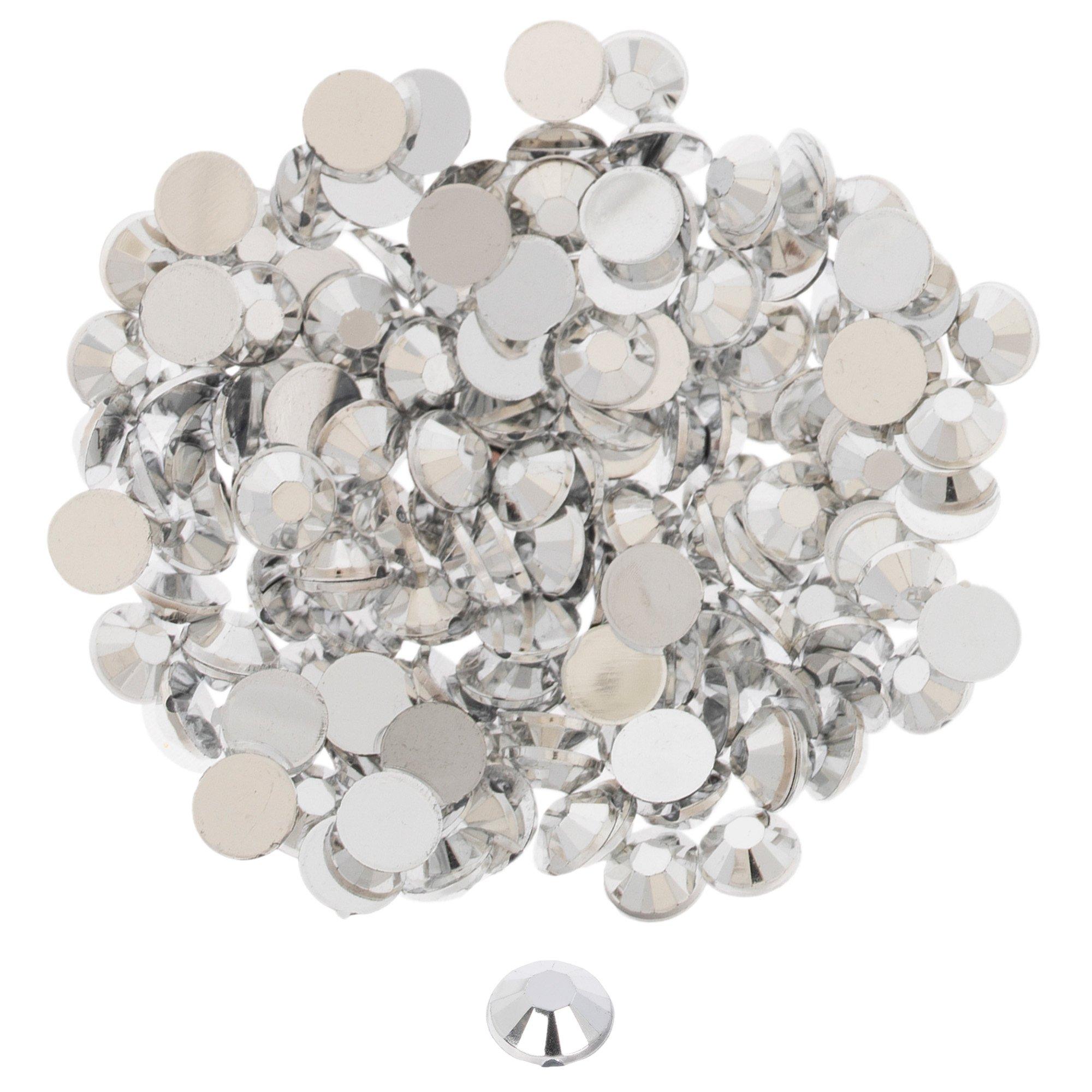 Silver Round Acrylic Rhinestones | Hobby Lobby | 1721646