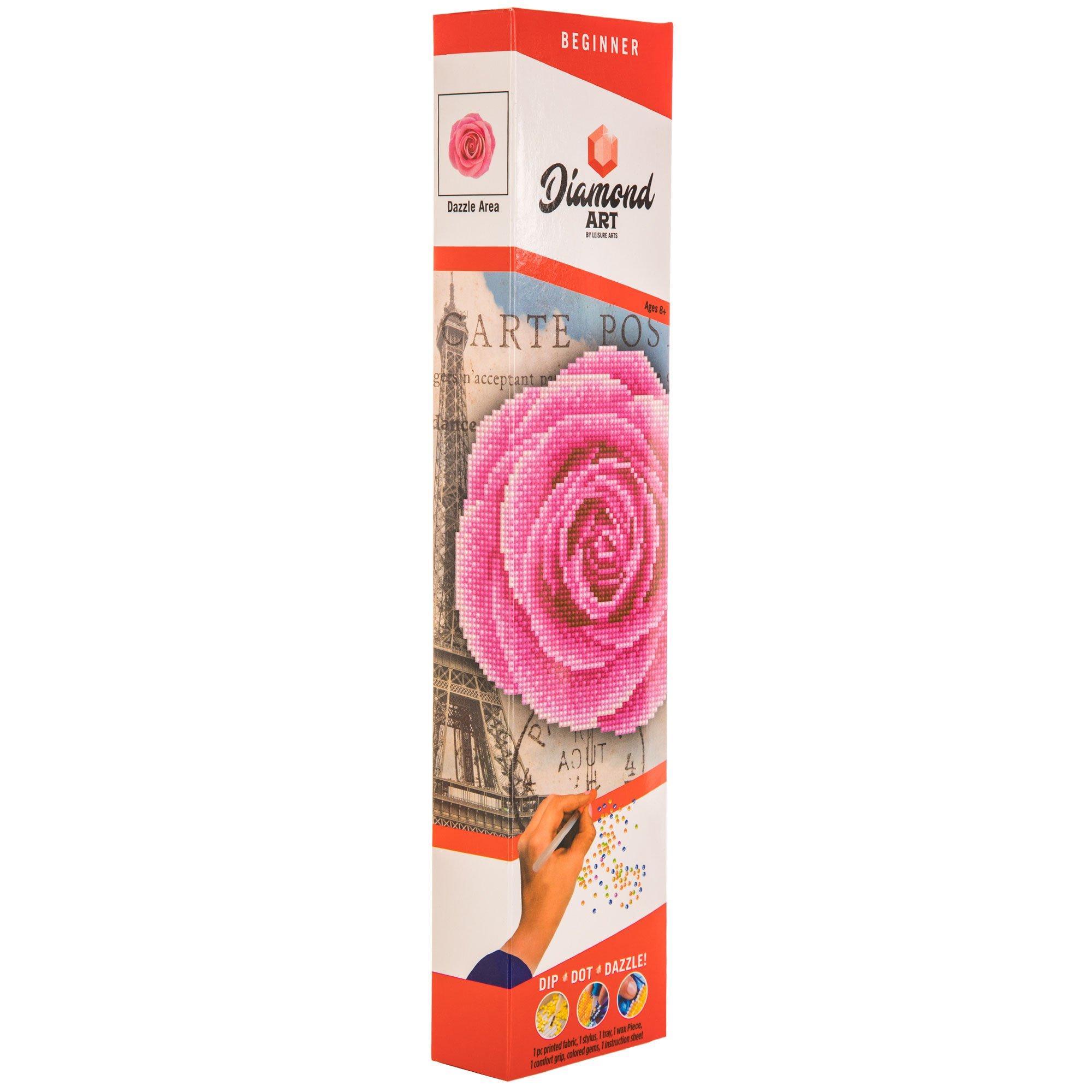 Pink Rose Diamond Painting Set by Crafting Spark . Flower Bouquet Diamond  Art Beginner Kit. Large Diamond Painting Kit CS019 