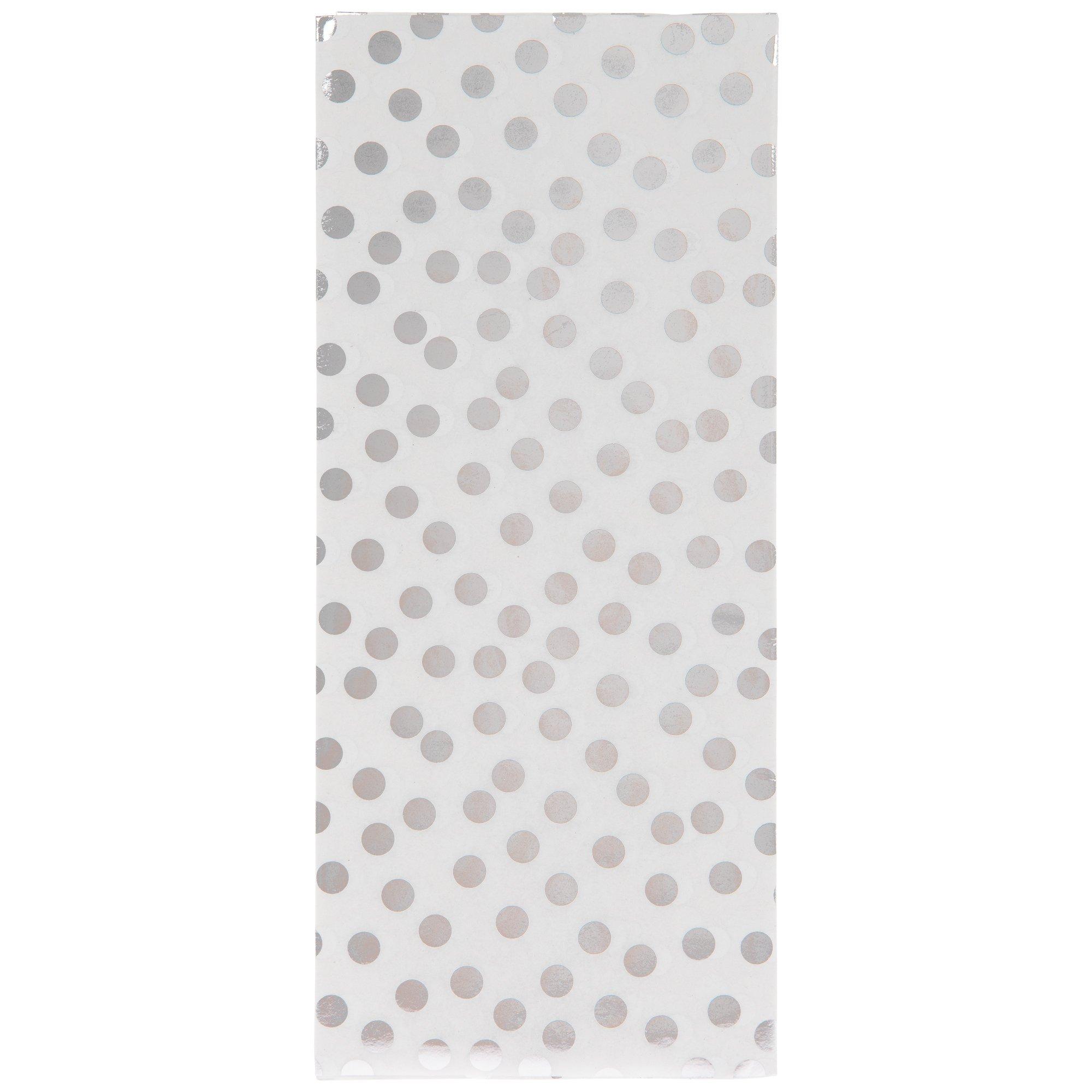 White & Silver Dots Tissue Paper Hobby Lobby 1723725