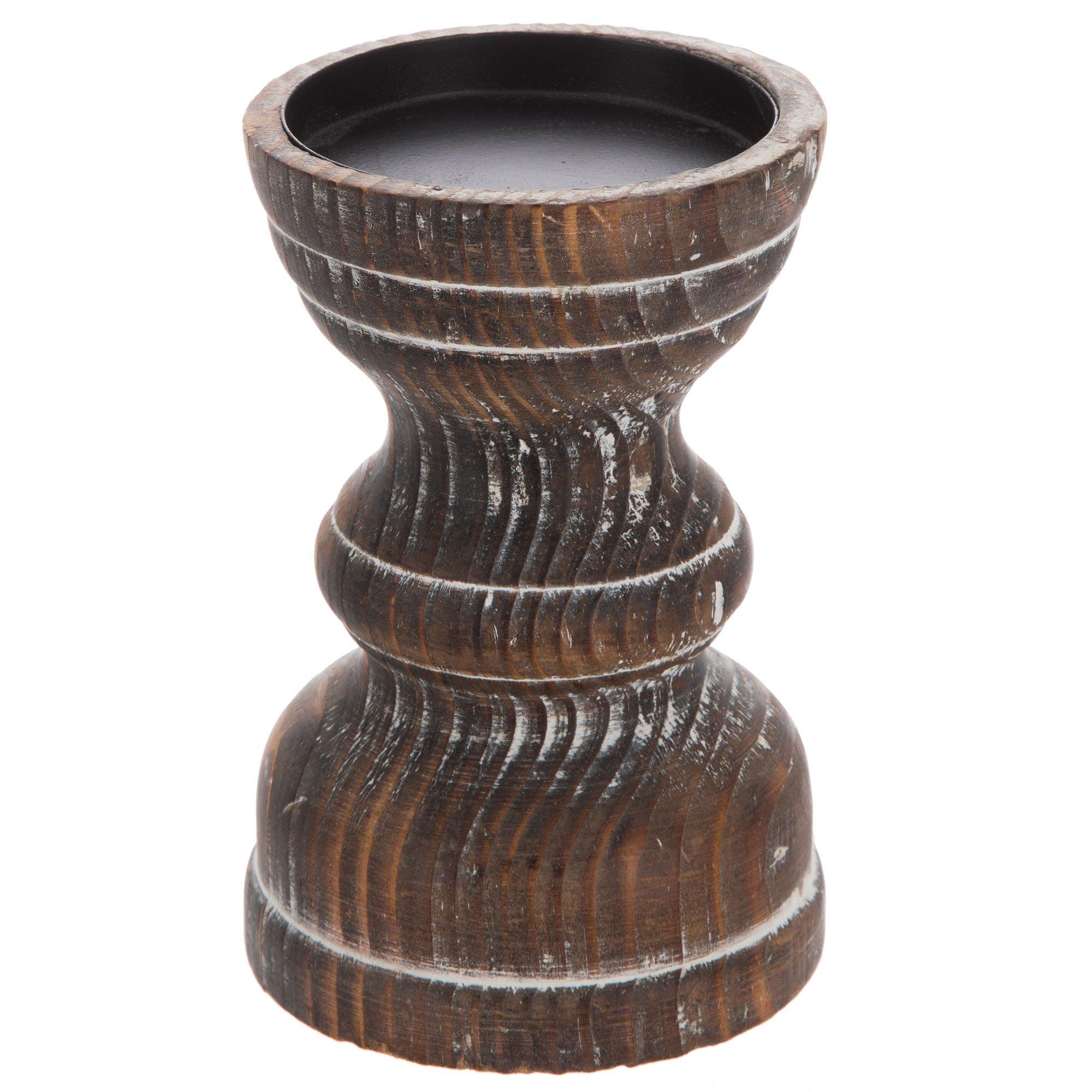 Dark Brown Wood Pedestal Candle Holder Hobby Lobby 1723899