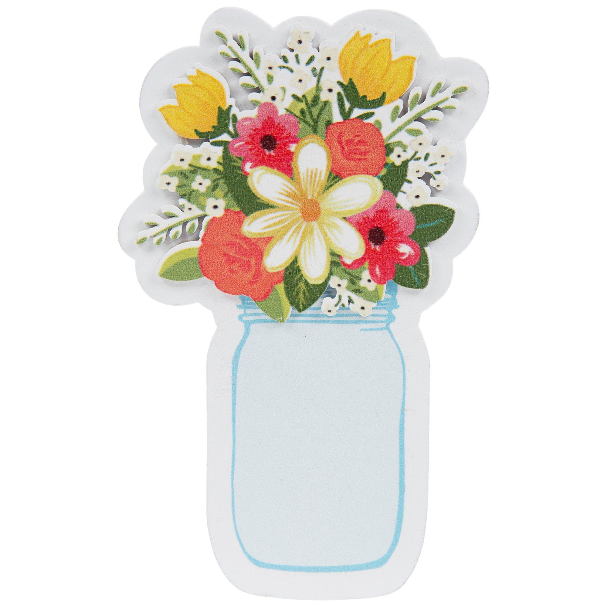 Mason Jar & Flowers Painted Wood Shape Hobby Lobby 1724376