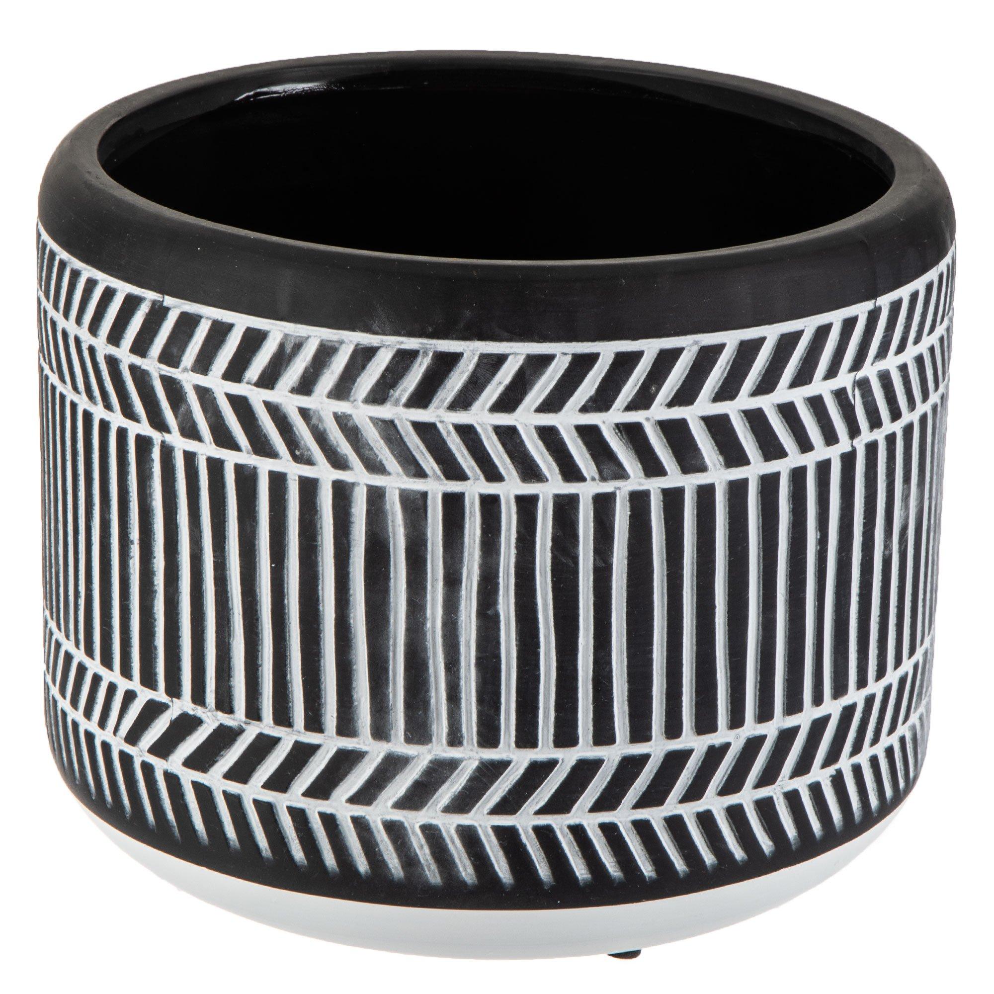 Black & White Geometric Flower Pot | Hobby Lobby | 1724822