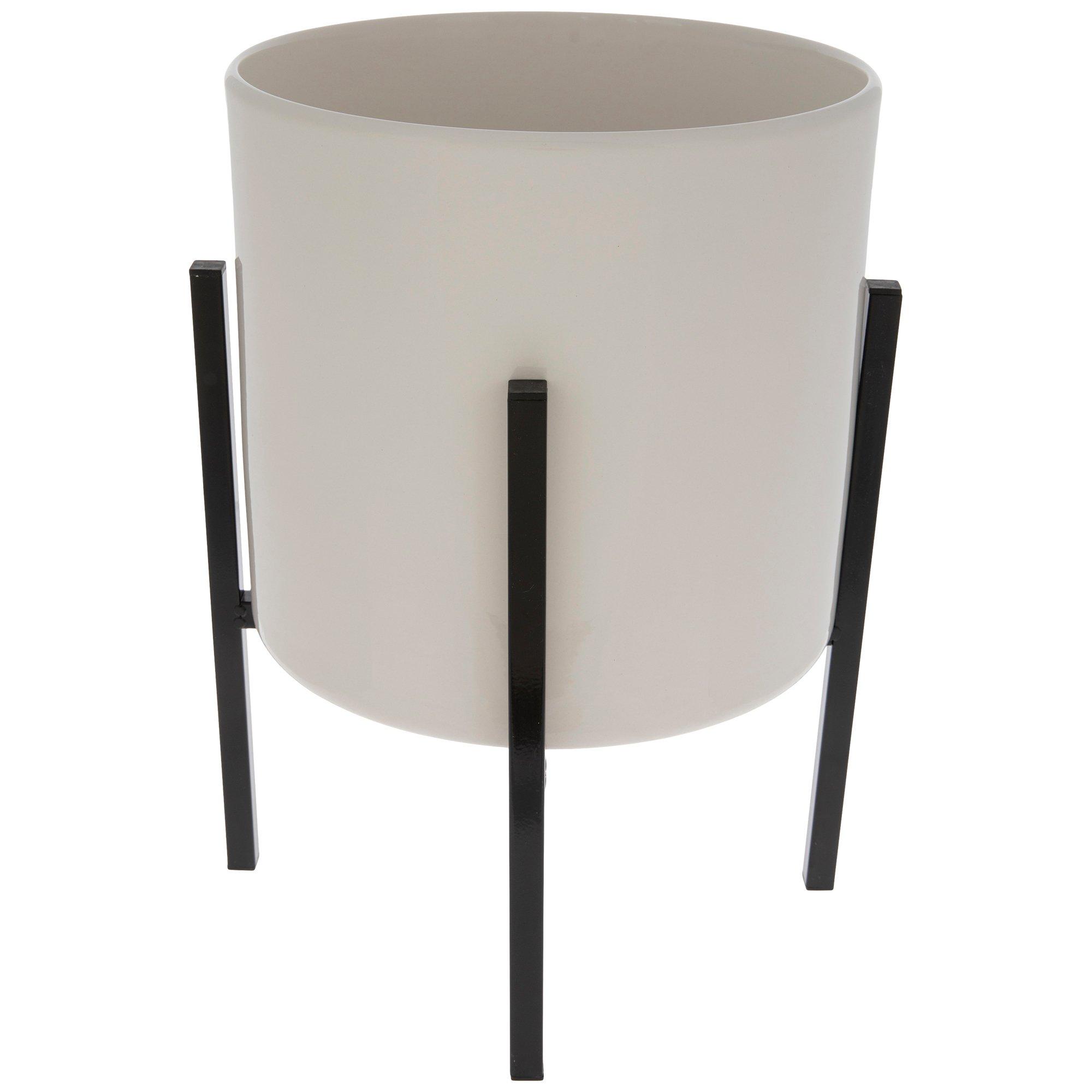 White Flower Pot With Stand | Hobby Lobby | 1725639