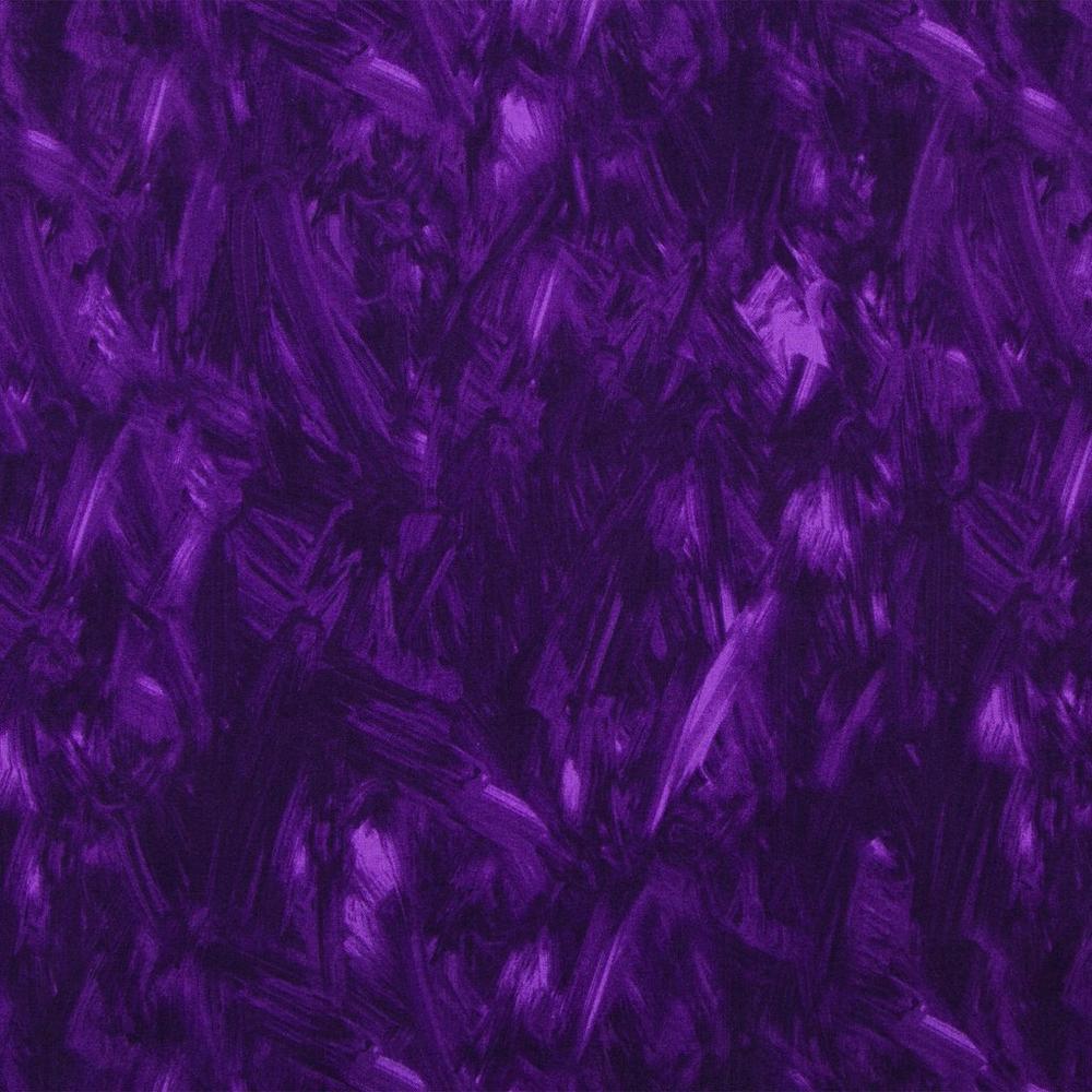 Purple Paint Strokes Cotton Calico Fabric