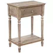 Light Brown Wood Accent Table