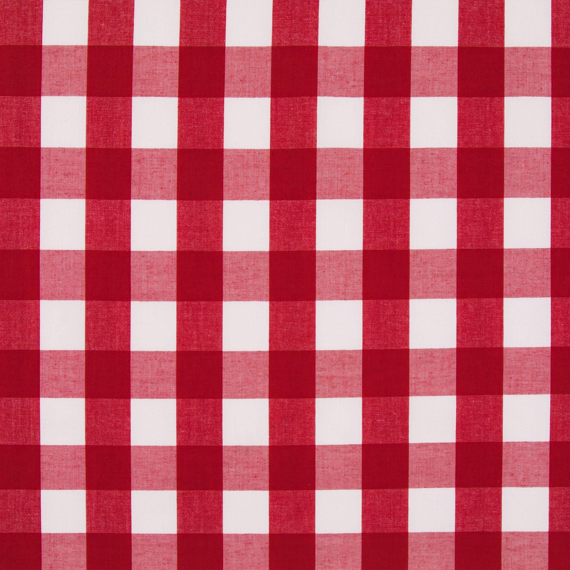 Red and White Plaid Checked Gingham, Robert Kaufman Carolina Gingham Fabric,  Raspberry Creek Fabrics