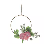 Rose & Hydrangea Hoop Wreath