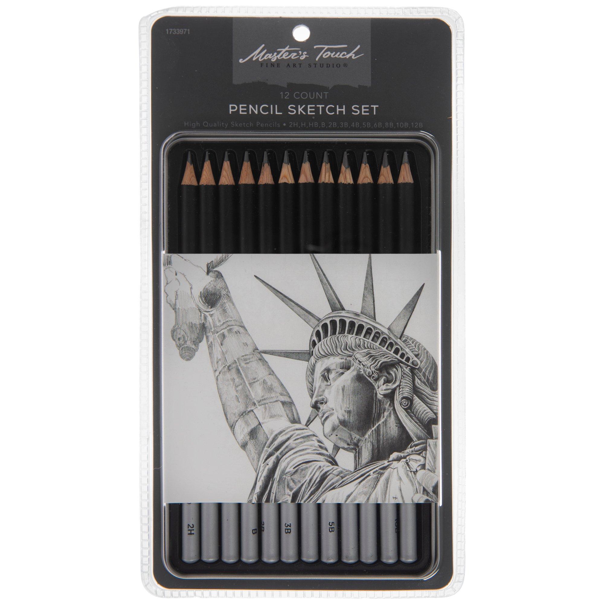 Faber-Castell Creative Studio Graphite Sketch Pencil Set - 6 Graphite Pencils (2h, HB, B, 2B, 4B, 6B)