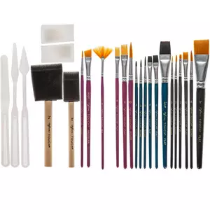 Painting Brush Watercolor 10pcs Brushes Mix Hair Art Supplies With