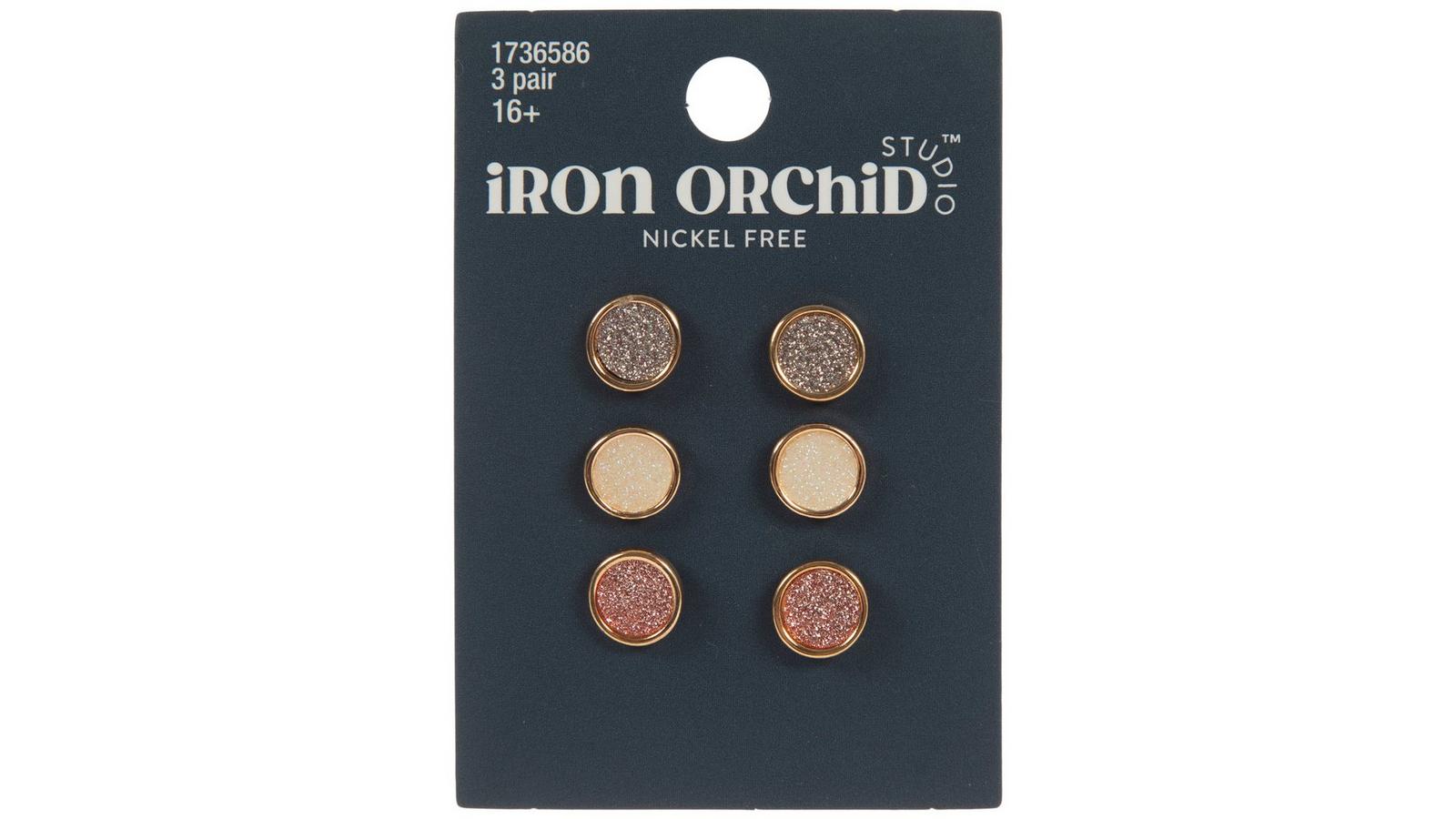 Round Glitter Earrings | Hobby Lobby | 1736586
