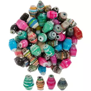 Handmade Recycled Paper Beads
