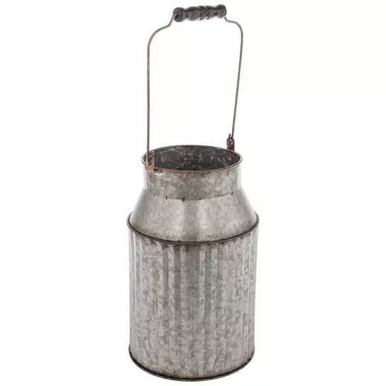 A Large Multi Color Metal Milk Container, Taken On A Sunny Day Stock Photo,  Picture and Royalty Free Image. Image 18682827.